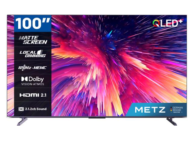 METZ Телевизор 100" 100MQE8500Z, 4K QLED+ 120Hz, Google TV 