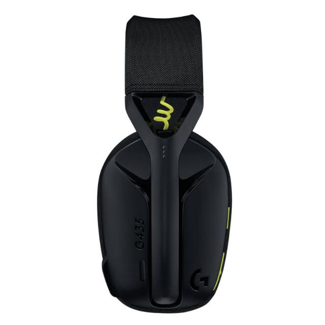 Геймърски безжични слушалки Logitech G435 Lightspeed Wireless, Микрофон, Черни 