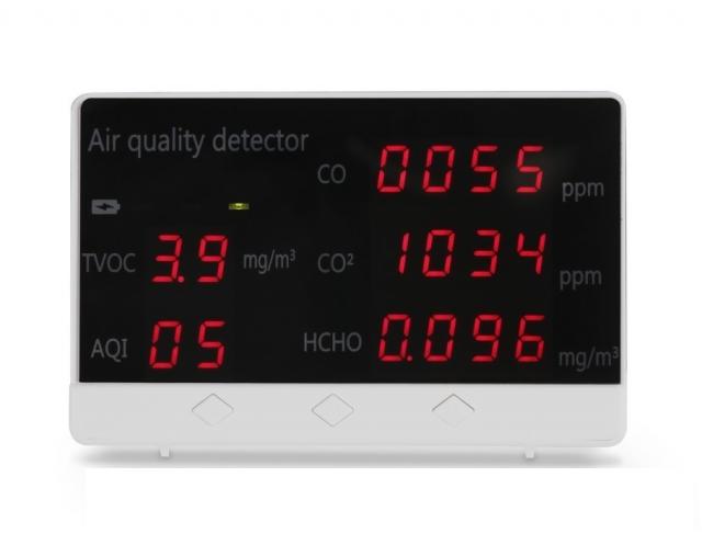 Hama Air quality detector incl. CO2, HCHO, TVOC measuring function 