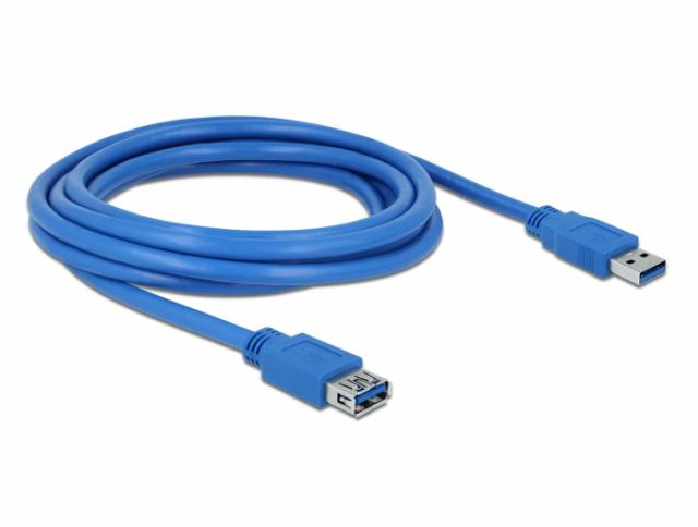 Delock Extension cable USB 3.0 Type-A male > USB 3.0 Type-A female 3 m blue 