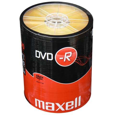 DVD-R MAXELL, 4,7 GB, 16x, 100 бр. 
