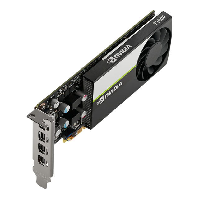 Graphic card PNY NVIDIA Quadro T1000, 4GB, GDDR6, 128 bit, miniDisplayPort 
