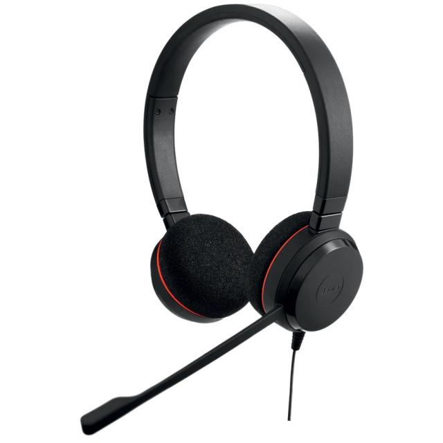 Headphones Jabra Evolve 20 Stereo Microsoft Teams Optimized, Microphone, Black