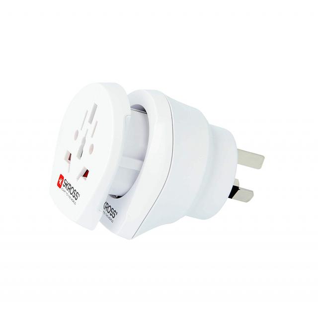 Single travel adapter Australia & Europe AU/Protective Contact/FR / PL / BE / CZ / SK, SKross