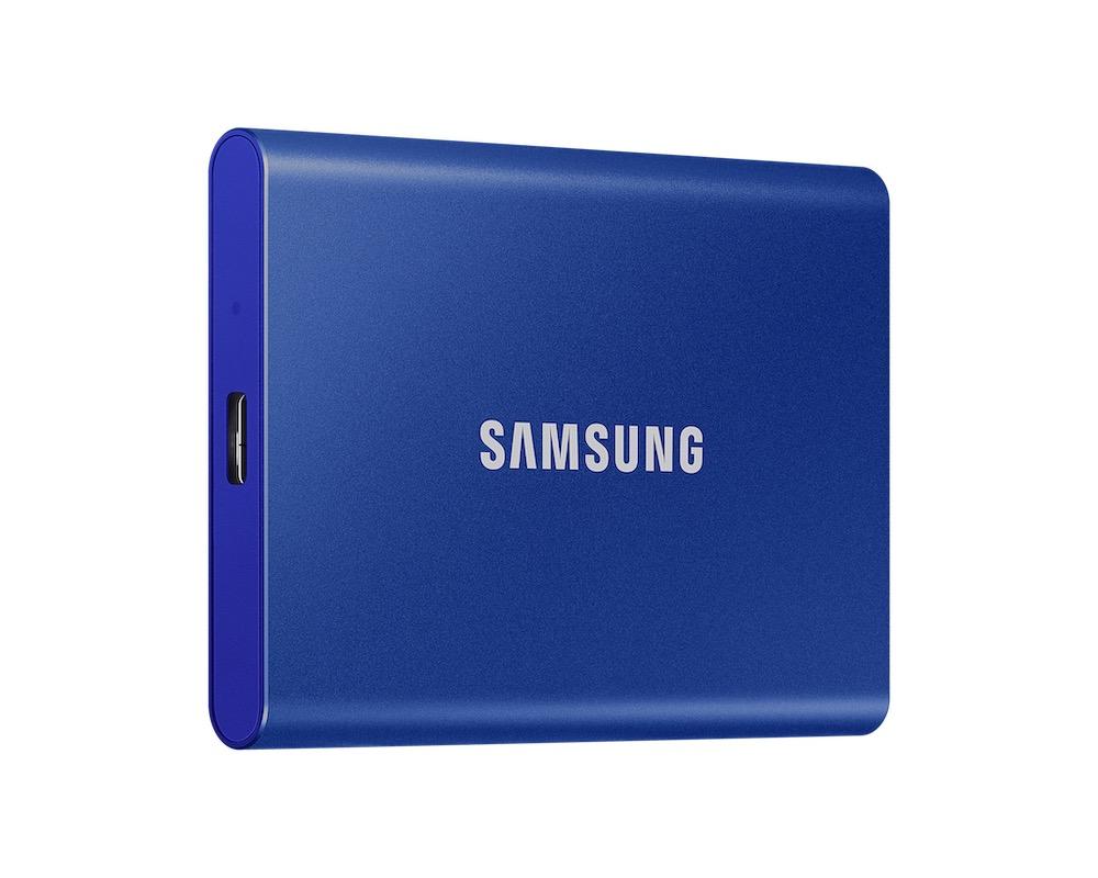 Външен SSD Samsung T7, Indigo Blue 2000GB