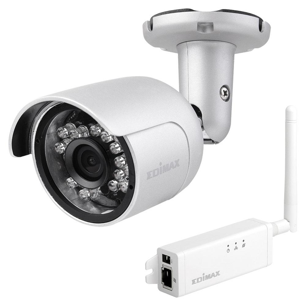 Камера за наблюдение IP EDIMAX IC-9110W, безжична, нощно виждане, слот за карта, за външен монтаж
