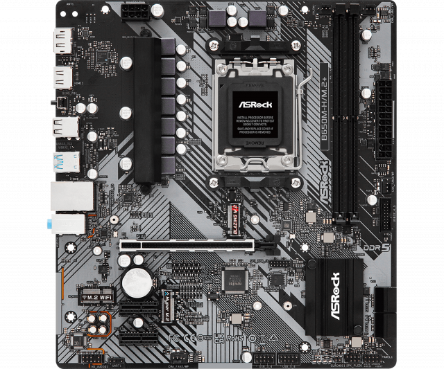 Motherboard ASROCK B650M-H/M.2+, Socket AM5, 2xDDR5 