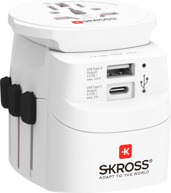 World Adapter SKROSS PRO Light USB, 1.302472, World 