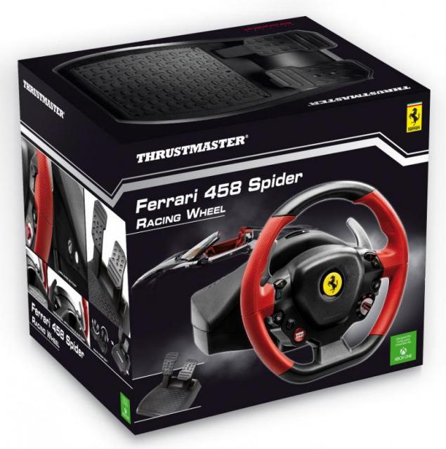 Волан THRUSTMASTER, Ferrari 458 Spider Racing Wheel, за XBox 