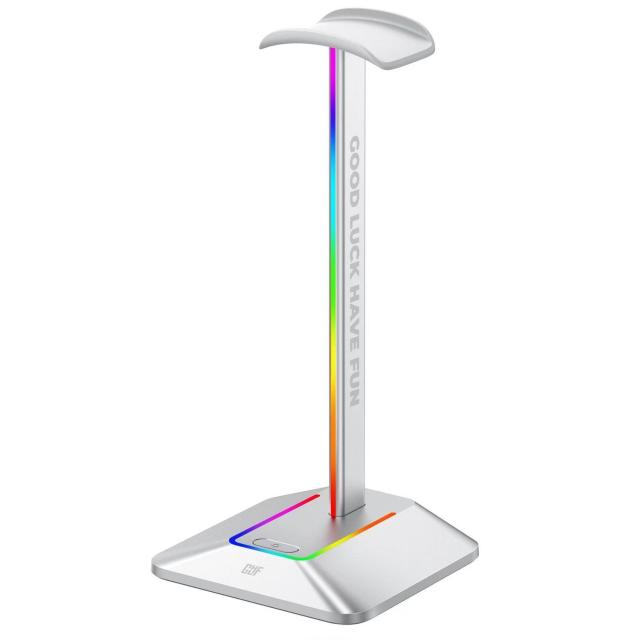 Поставка за слушалки FragON 2U RGB - Бял 