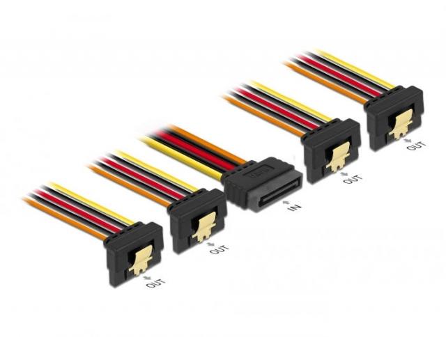 Кабел Power SATA - 4 x SATA 15 Pin, 30cm 