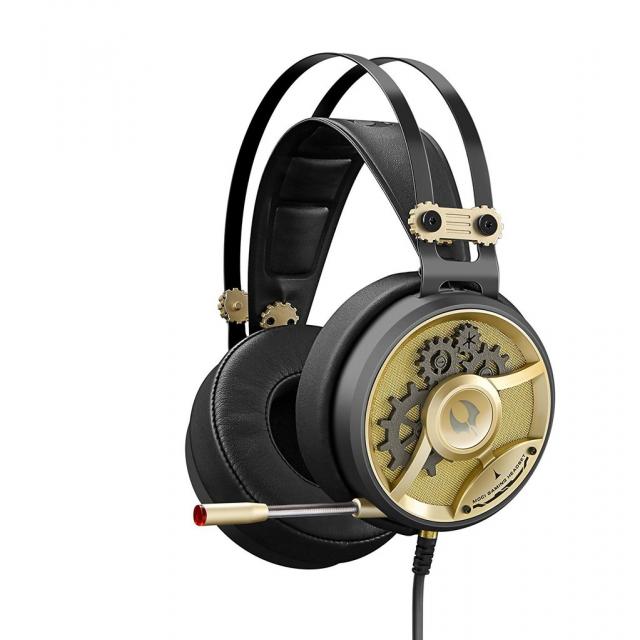 Геймърски слушалки с микрофон A4TECH Bloody HiFi M660 Chronometer Gold  Черно/Златно