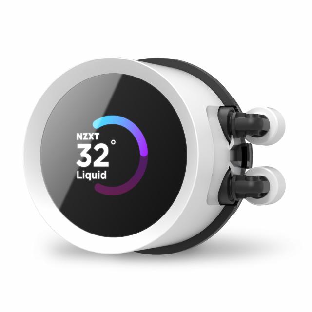 AIO Liquid Cooler NZXT Kraken 240 RGB White, LCD Display 