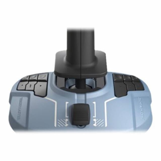 Жичен джойстик Thrustmaster TCA Officer Pack Airbus Edition, авиосимулатор за PC, Черен/Син 