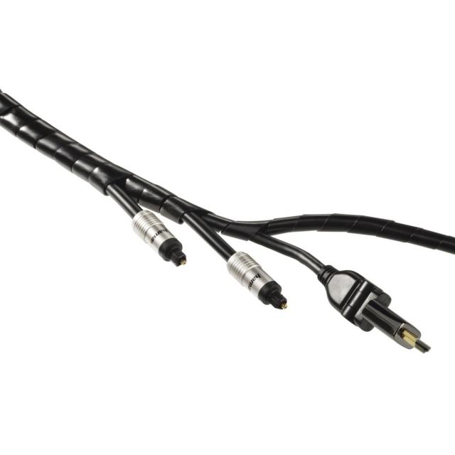 Hama Flexible Spiral Cable Conduit, Universal, 7.5 - 30 mm, 2.5 m, 220994 