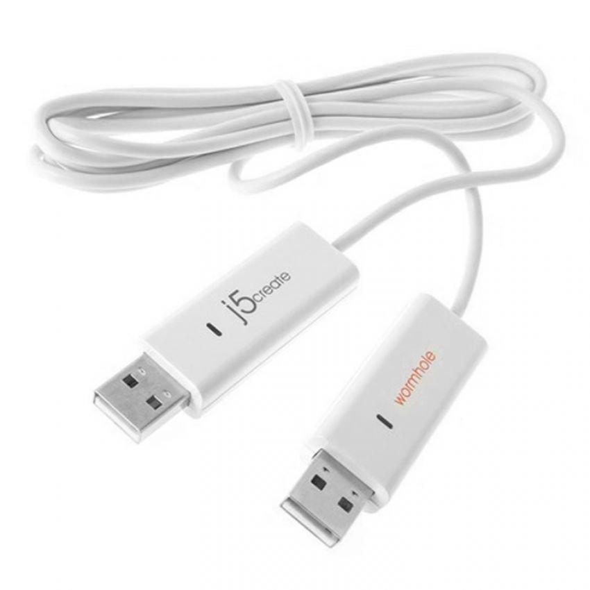 Дейта кабел USB2.0 j5create JUC400 Wormwhole, за пехвърляне на данни между компютри/таблети Win/MAC/iPad