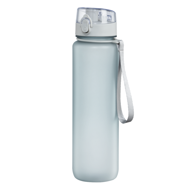 Xavax Sports Drinking Bottle, 1 l, Leak-proof, Loop, Single-handed Closure, blue 