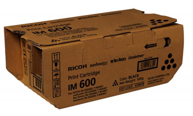 Toner Cartridge Ricoh IM 600, за P800/ P801, 25000 копия, Black 