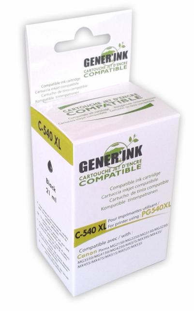 Ink cartridge GENERINK  PG-540XL CANON, Black 