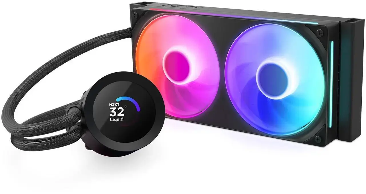 Охладител за процесор NZXT Kraken Plus 240 RGB LCD Display - Black