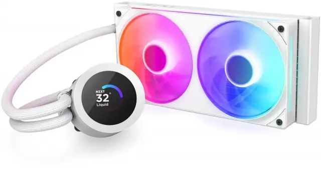 Охладител за процесор NZXT Kraken Plus 240 RGB LCD Display - White 