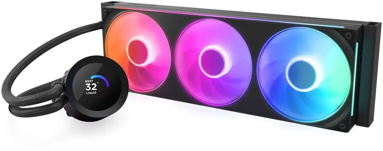 Охладител за процесор NZXT Kraken Plus 360 RGB LCD Display - Black