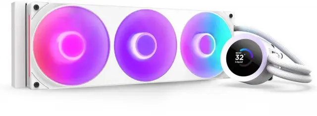 Охладител за процесор NZXT Kraken Plus 360 RGB LCD Display - White 