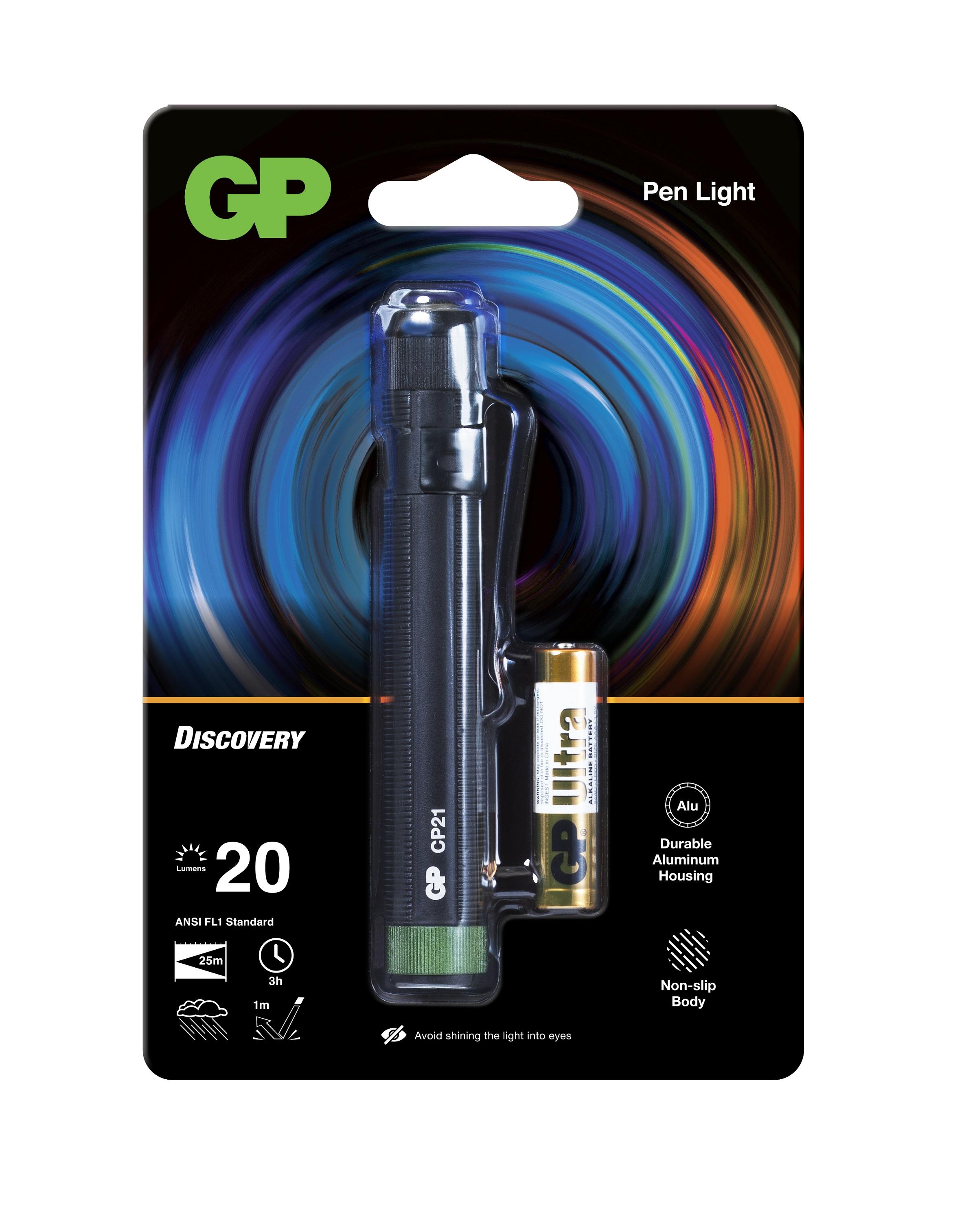 Фенер с форма на писалка GP BATTERIES  Discovery LED CP21 20 лумена