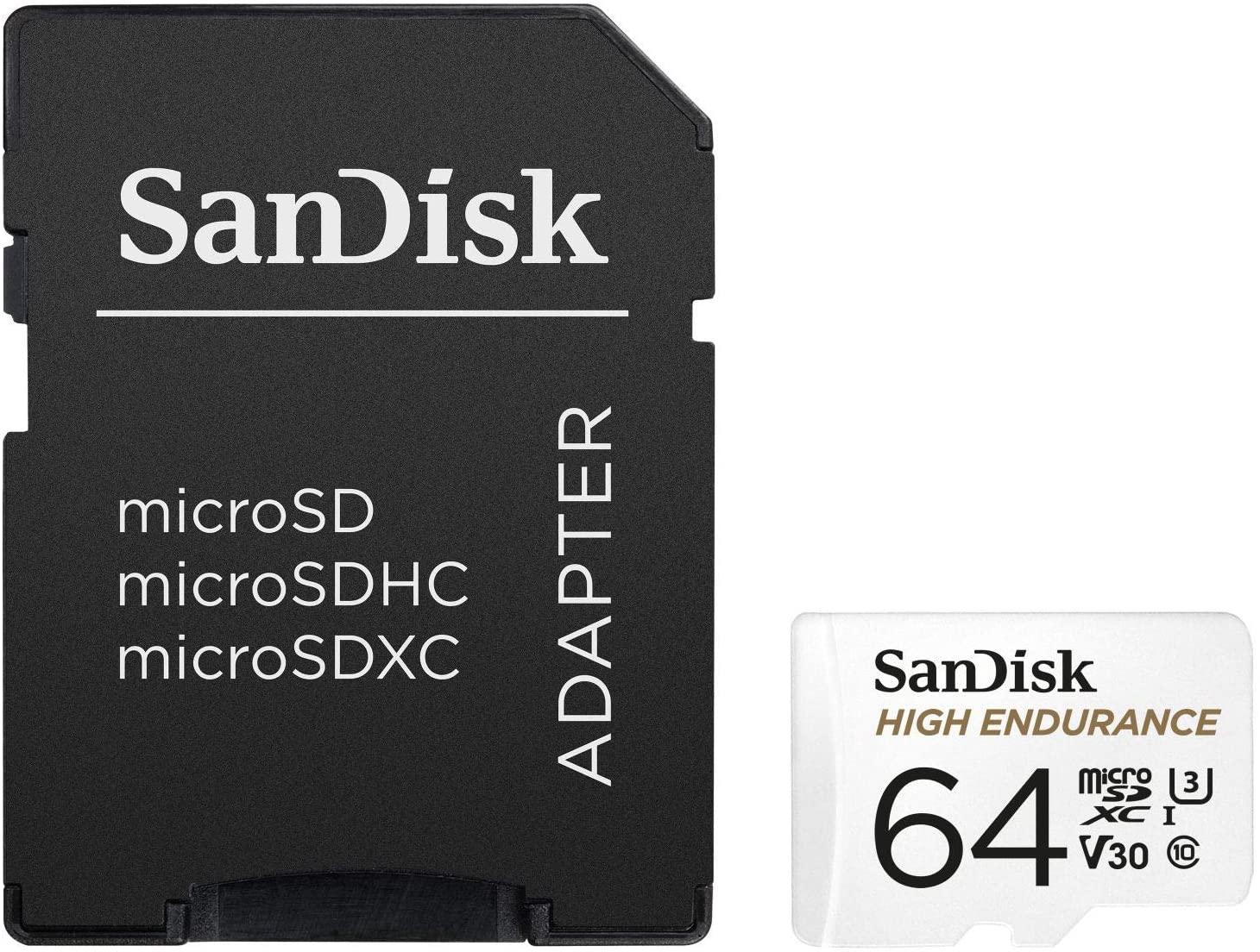 Карта памет SANDISK micro SDXC UHS-I, U3, SD Адаптер, 64GB