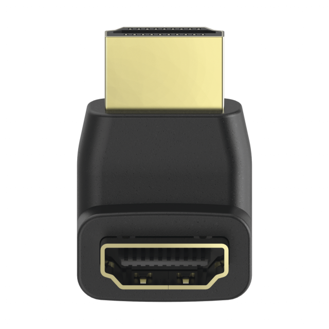Адаптер HAMA 205164, HDMI мъжко - HDMI женско, на 90°, Черен 