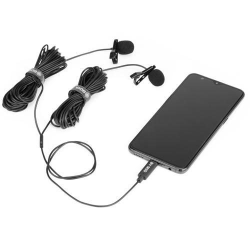 BOYA Digital Dual Lavalier Microphones BY-M3D 