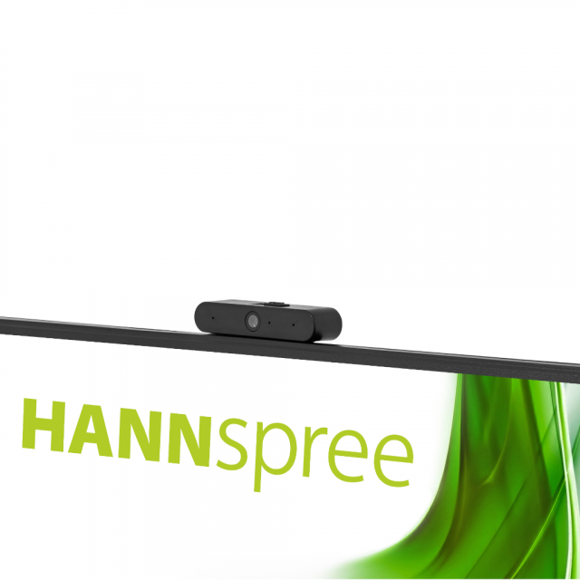 Монитор HANNSPREE HP248WJB, 27 inch, Wide, Full HD, Камера 5 mpix, D-Sub, HDMI, DP, Черен 