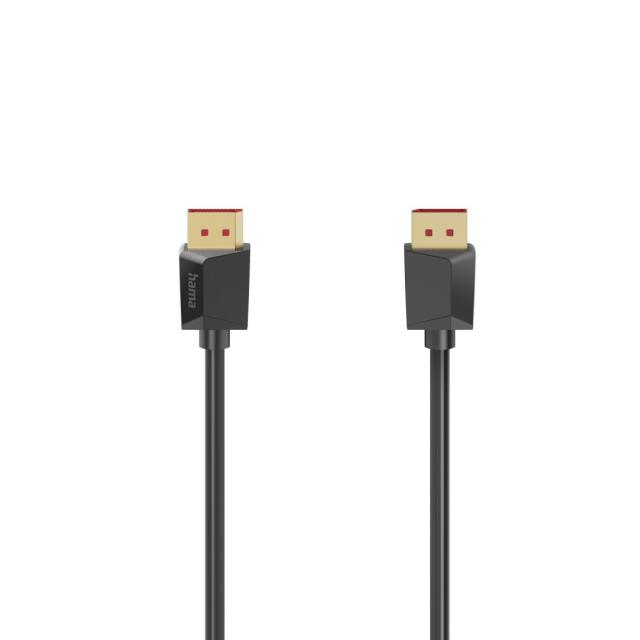 Hama DisplayPort Cable, DP 2.1, Ultra-HD 8K, 40 Gbit/s, 200795 