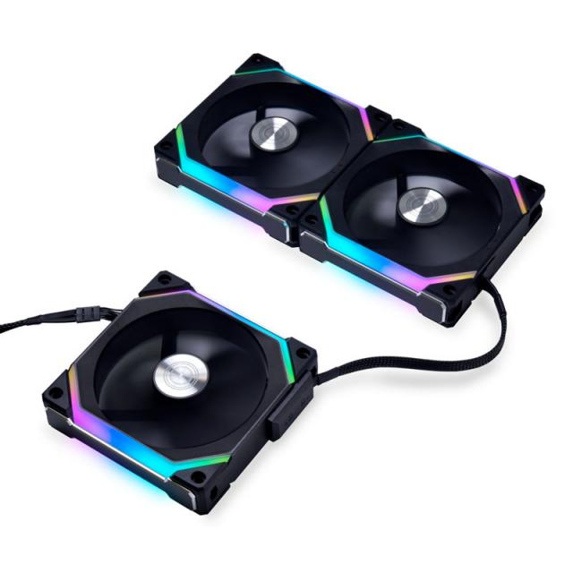 Fans Lian-Li UNI SL120 V2 RGB PWM 3 Fan Pack Black Controller included 