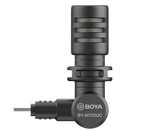 BOYA Miniature Condenser Microphone BY-M100UC 