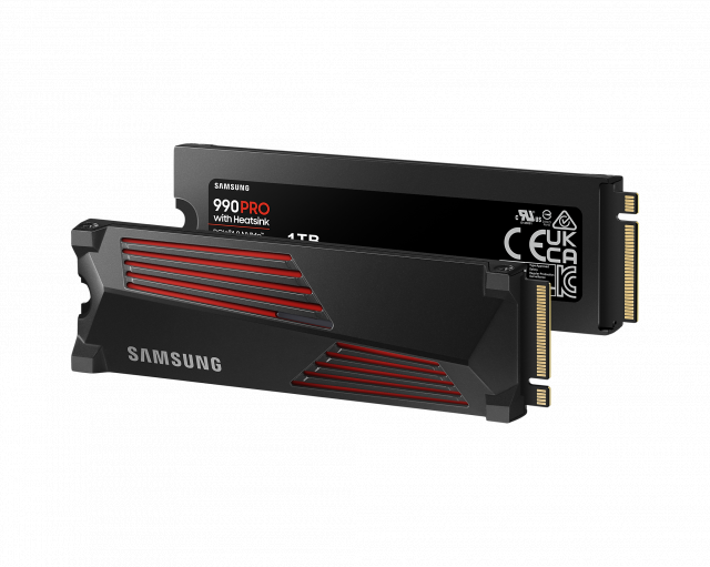 SSD SAMSUNG 990 PRO с Heatsink, 1TB, M.2 Type 2280, MZ-V9P1T0CW 