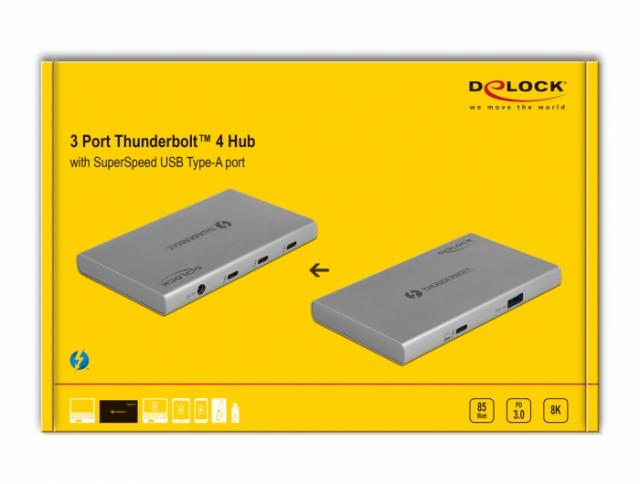 Хъб Delock Thunderbolt, 4 портов, DELOCK-64157 