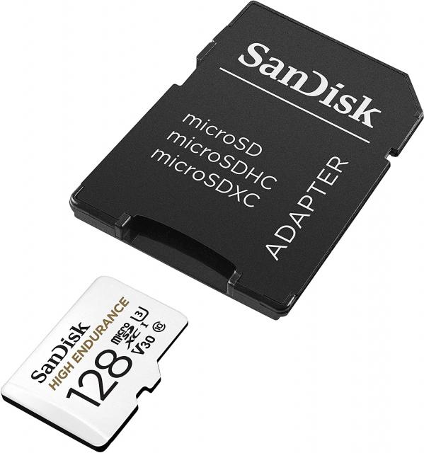 Memory card SANDISK micro SDXC UHS-I, SD Adapter, 128GB 