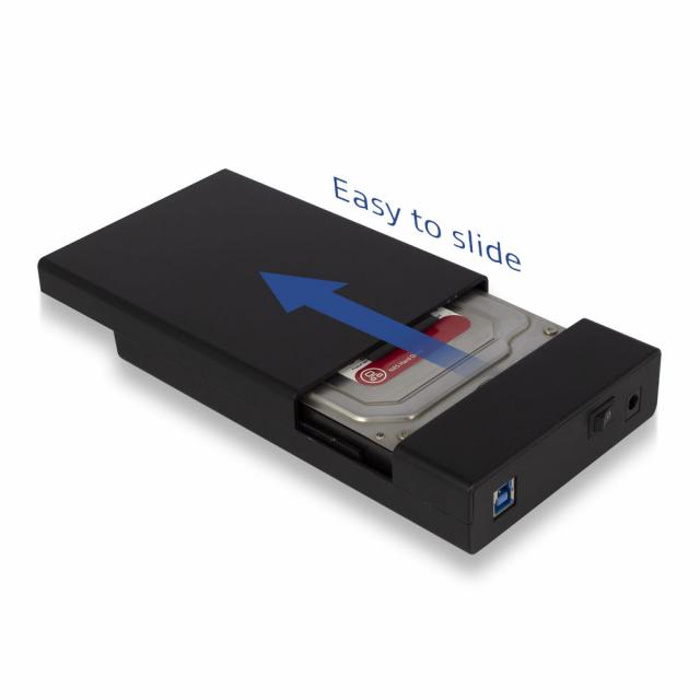 Чекмедже за твърд диск ACT AC1405, 3.5", SATA, USB 3.1 Gen1 (USB 3.0), Черен 