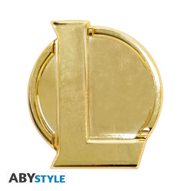 Комплект ABYSTYLE LEAGUE OF LEGENDS - Pck XXL glass + Pin + Notebook "Hextech logo" 