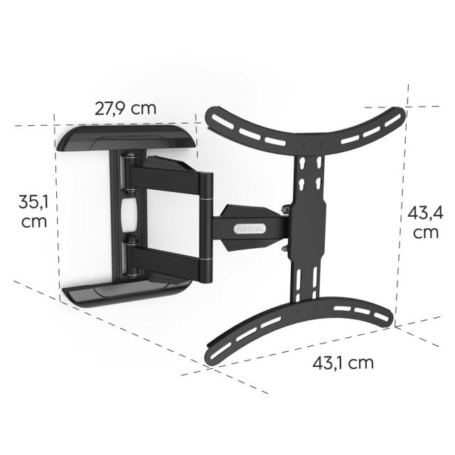 Стенна стойка за TV Fullmotion, 165 см, 32-65 ", 220834 