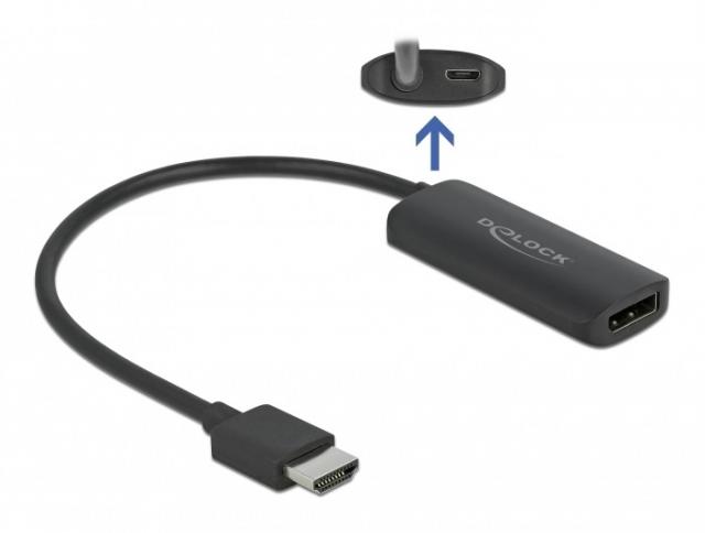 Delock Adapter HDMI-A male to DisplayPort female 4K 60 Hz 