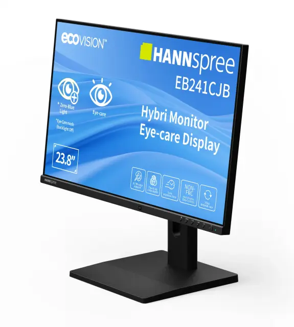 Монитор Hybrid Hannspree EB241CJB - 24"inch ecoVision TN, FHD(1920x1080), 75Hz, USB-C 