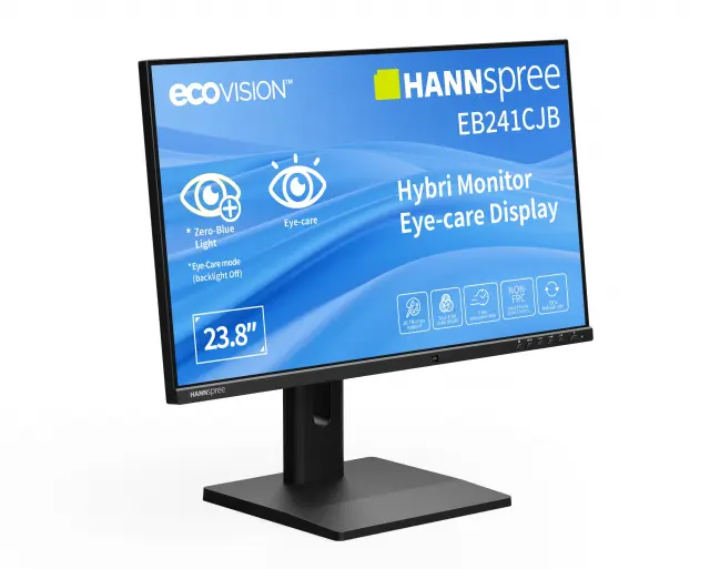 Монитор Hybrid Hannspree EB241CJB - 24"inch ecoVision TN, FHD(1920x1080), 75Hz, USB-C 