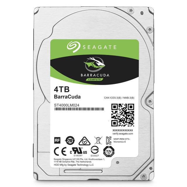 Хард диск Seagate BarraCuda ST4000LM0024 4TB SATA3, 128MB,  2.5", 15 mm 