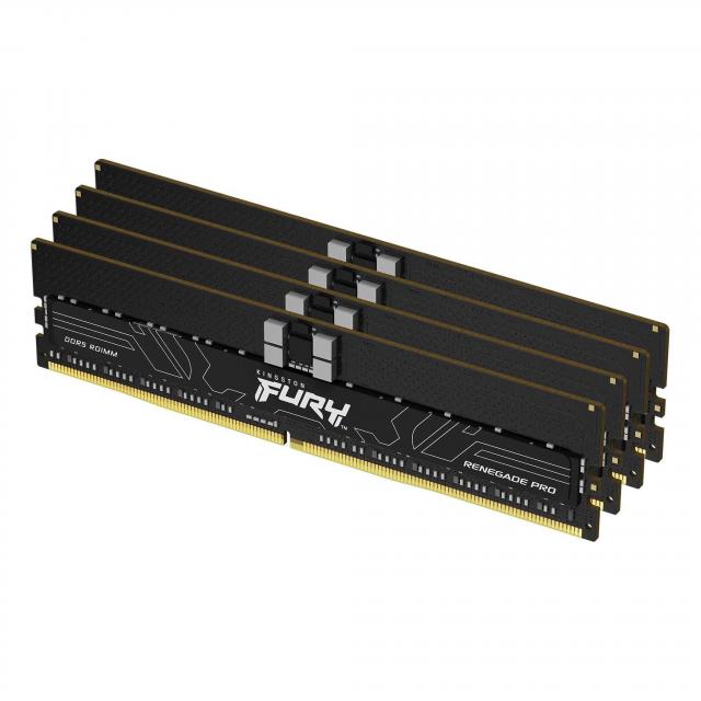 Memory Kingston FURY Renegade Pro 128GB(4x32GB) DDR5 6400MHz CL32 RDIMM - KF564R32RBK4-128 