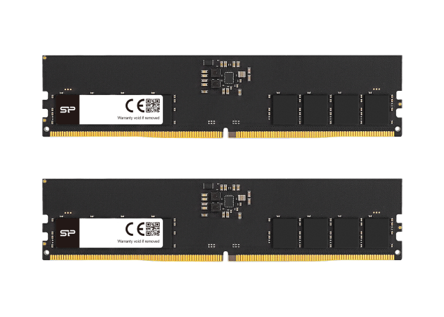Памет Silicon Power 32GB (2x16GB) DDR5 4800MHz CL40 UDIMM SP032GBLVU480F22 