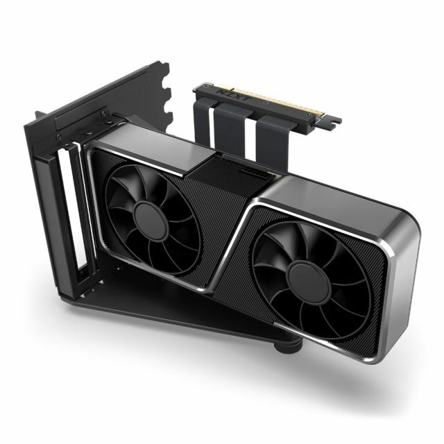 Брекет и кабел NZXT H7 Vertical GPU Mounting Kit, за вертикален монтаж на видео карта, Черен 