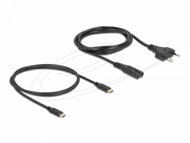 Delock USB GaN Charger 2 x USB Type-C™ PD 3.0 with 65 W including power adapter for EU / US / UK 