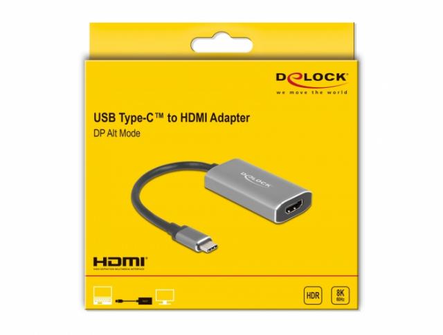 Delock USB Type-C™ Adapter to HDMI (DP Alt Mode) 8K with HDR function 